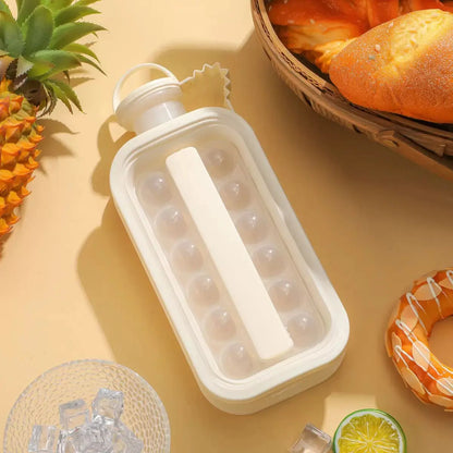 Professional Grade Spherical Ice Ball Maker Mold - Food Grade Silicone Ice Tray with Airtight Storage Box and Freezer Bag for Whiskey, Coffee, Water Bottles, and Cocktails